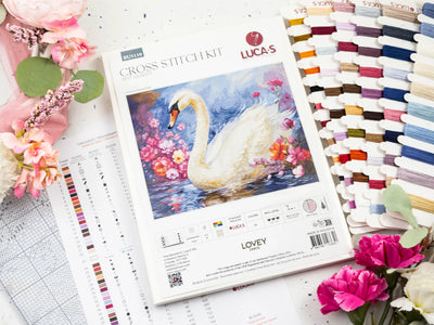 Lovey Swan Cross Stitch Kit ~ Luca S