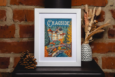 Autumn Glow at Cragside Cross Stitch Kit - Trouvaille Stitch Kits