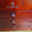 DMC Mini Wooden Collectors Box * £130* with 120 Threads & Free Chart (COSMETIC DAMAGE)