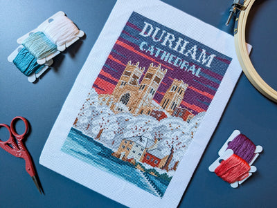 Snow Over Durham Cross Stitch Kit - Trouvaille Stitch Kits