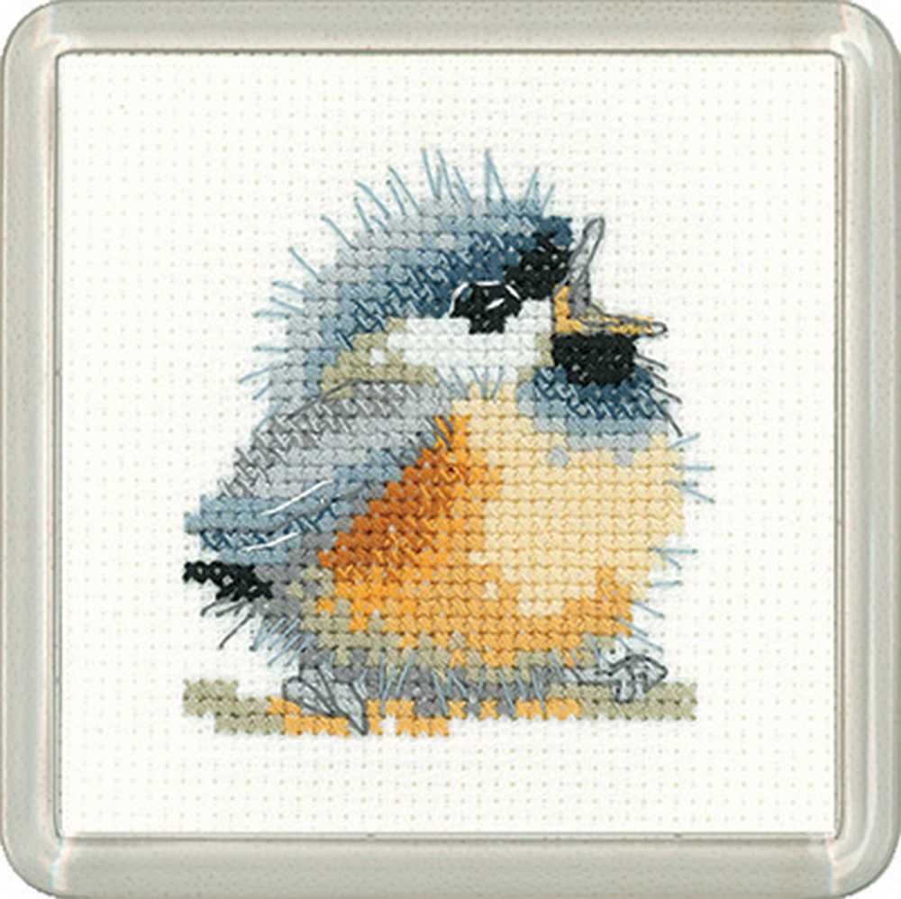 Chirpy COASTER  Cross Stitch Heritage Crafts