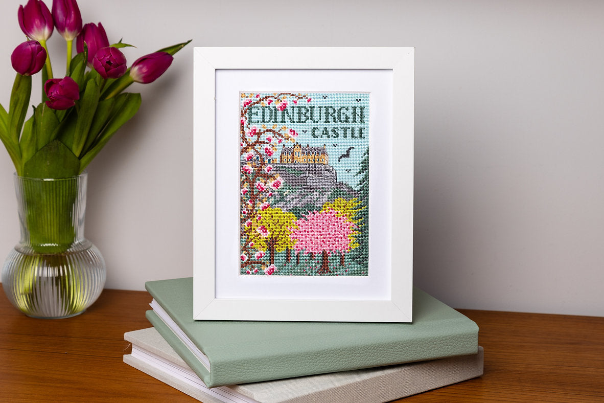 Edinburgh in Bloom Cross Stitch Kit - Trouvaille Stitch Kits