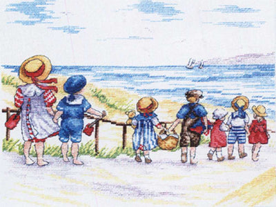 To The Beach We Go - All Our Yesterdays Cross Stitch Kit
