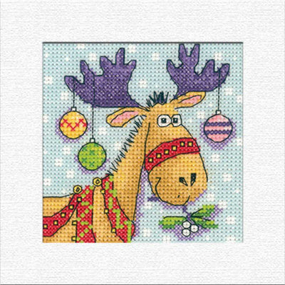 Reindeer Christmas Card  Cross Stitch Heritage Crafts