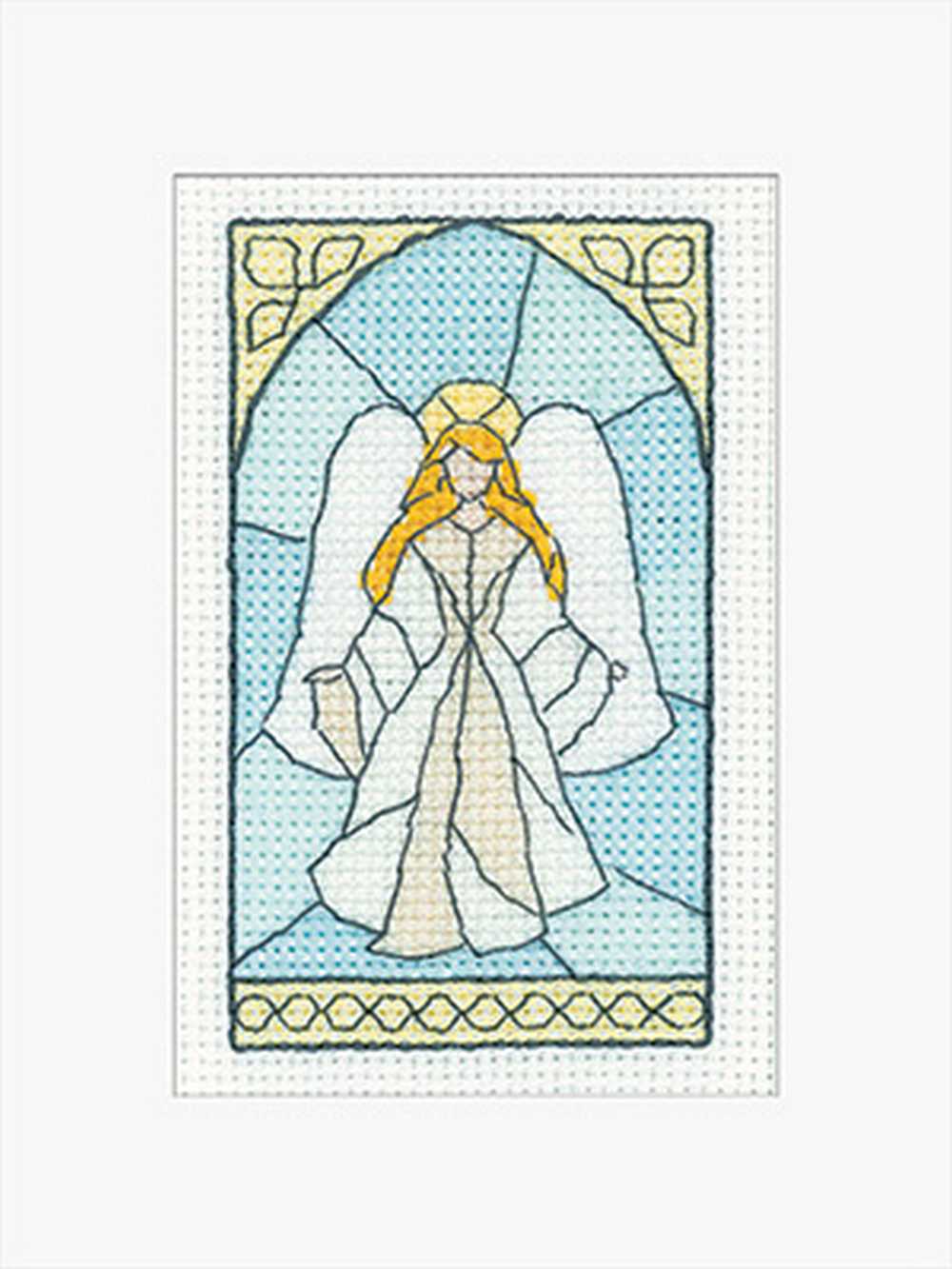 Angel Greeting Card  Cross Stitch Kit Heritage Crafts