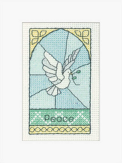 Peace Greeting Card  Cross Stitch Kit Heritage Crafts