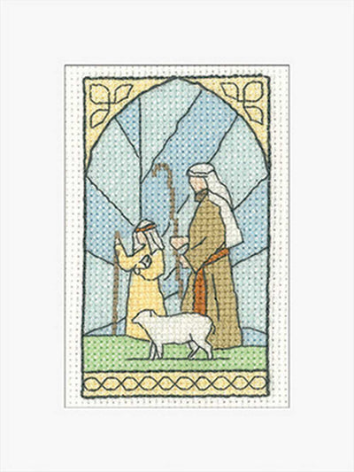 Shepherds  Greeting Card  Cross Stitch Kit Heritage Crafts