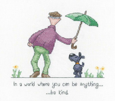 Be Kind Golden Years  Cross Stitch Heritage Crafts