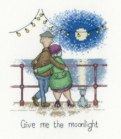 Moonlight - Golden Years  Cross Stitch Heritage Crafts