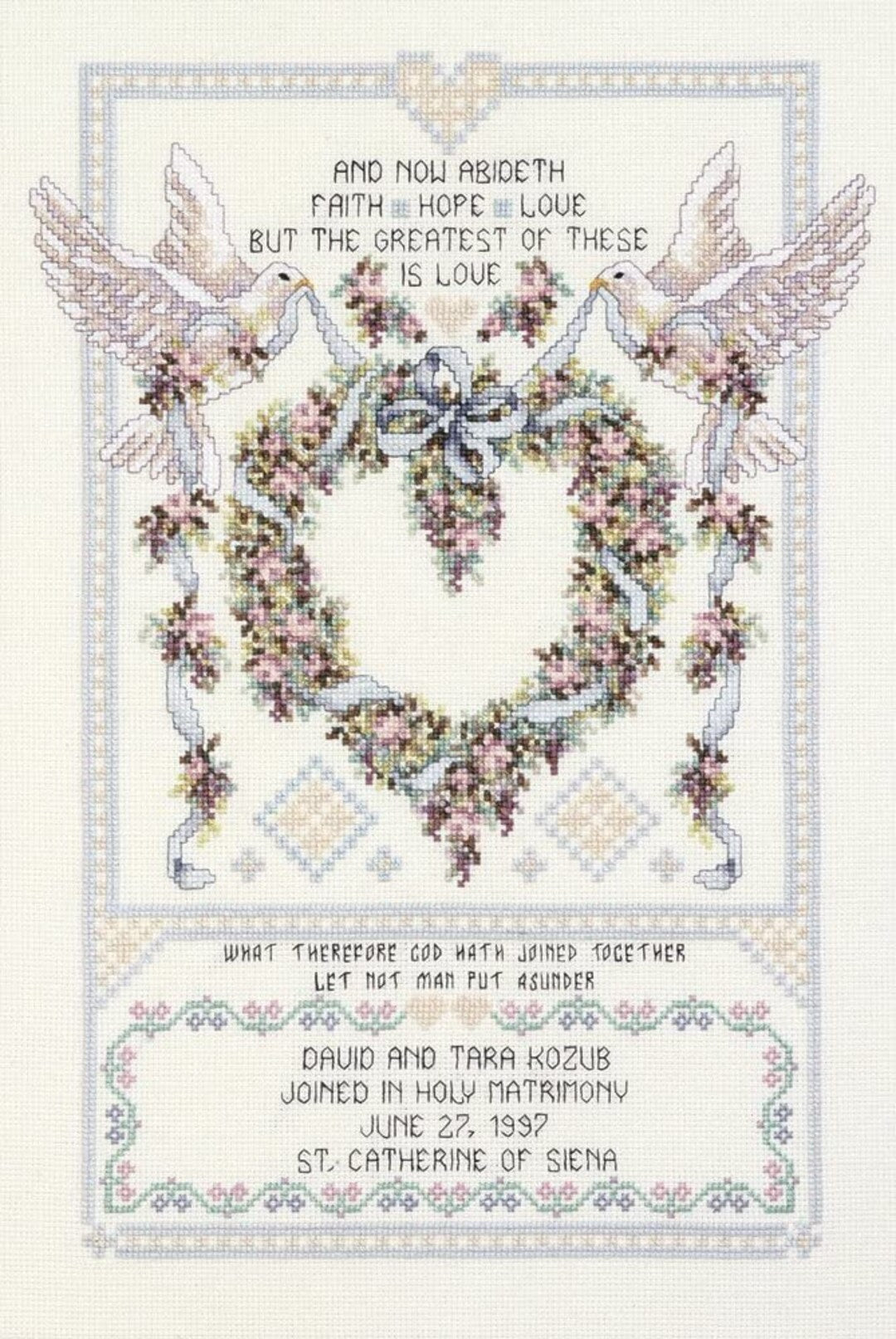 Wedding Doves Cross Stitch Kit - Janlynn SALE