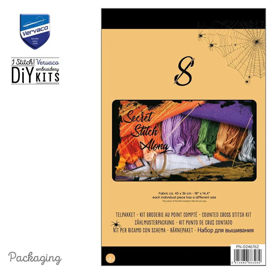 Vervaco HALLOWEEN Secret Stitch Along 2026 Cross Stitch Kit