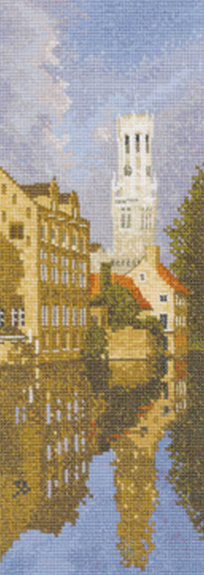 Bruges by John Clayton Cross Stitch Kit Heritage Crafts (Evenweave)