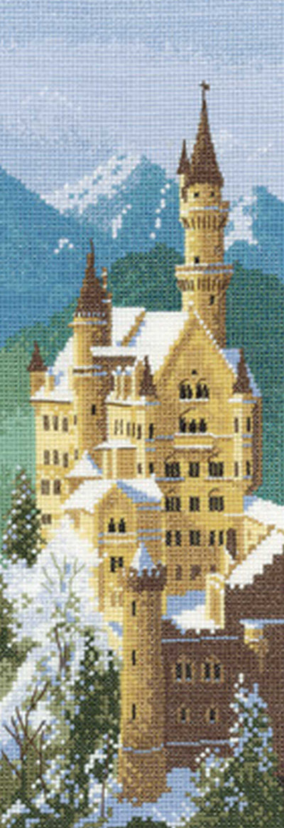 Neuschwanstein Castle by John Clayton Cross Stitch Kit Heritage Crafts