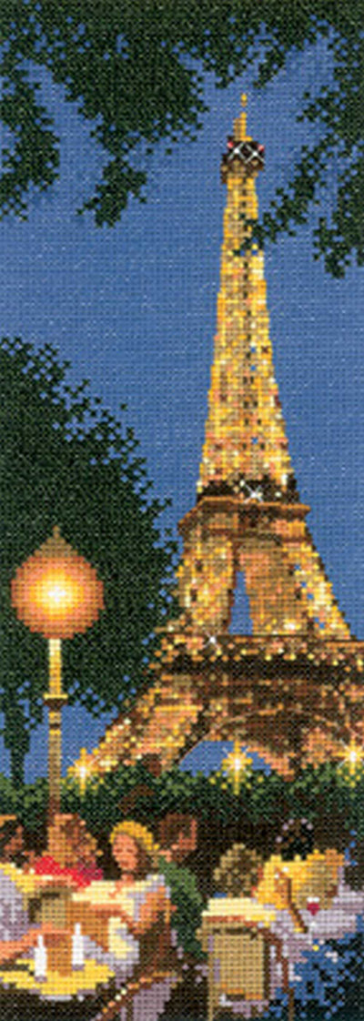 Paris by John Clayton Cross Stitch Kit Heritage Crafts (Evenweave)