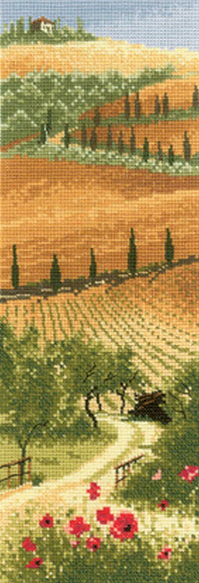 Tuscany by John Clayton Cross Stitch Kit Heritage Crafts (Evenweave)