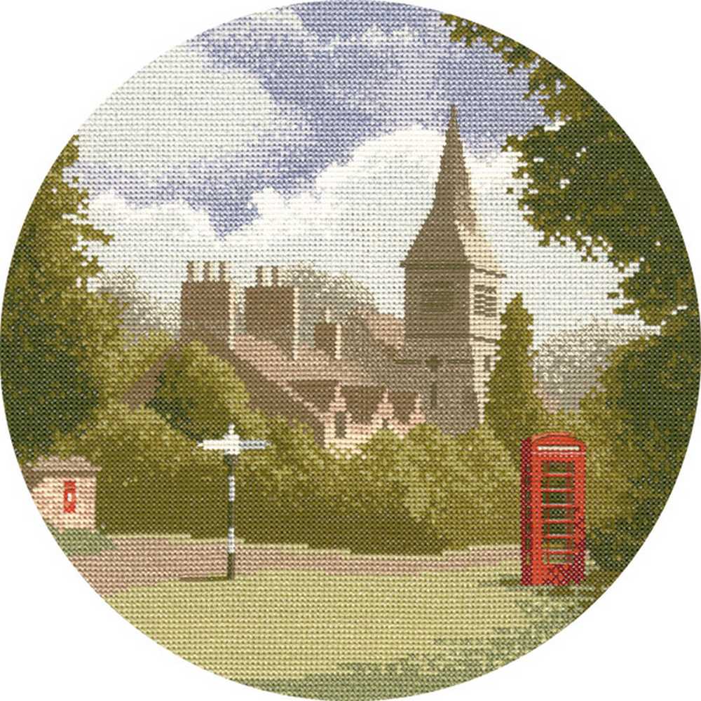 Village Green John Clayton Circles Cross Stitch CHART Heritage Crafts