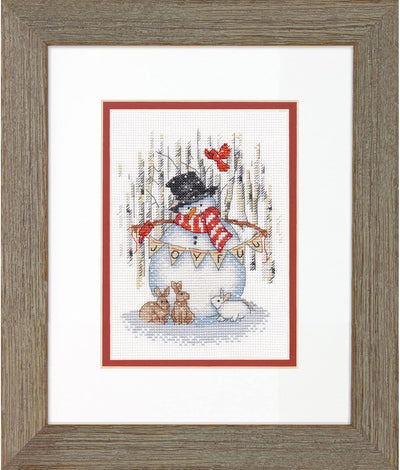 Joyful Snowman Cross Stitch Kit - Dimensions