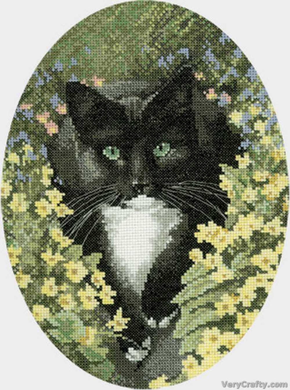 Black and White Cross Stitch Kit Heritage Crafts