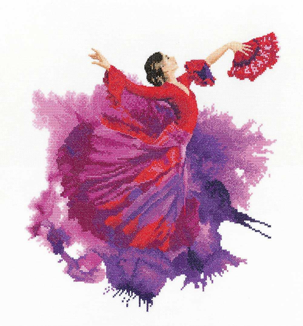 Flamenco Cross Stitch Kit Heritage Crafts