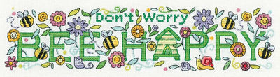 Bee Happy  Cross Stitch Kit Heritage Crafts DISCONTINUED