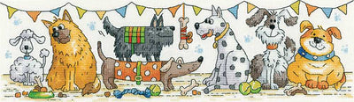 Dog Show  Cross Stitch Kit Heritage Crafts (Evenweave)