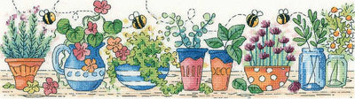 Herb Garden  Cross Stitch Heritage Crafts(Evenweave)