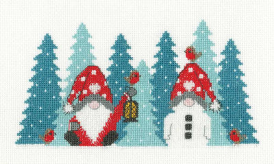 Winter Wonderland Gonks  Cross Stitch Kit - Heritage Crafts
