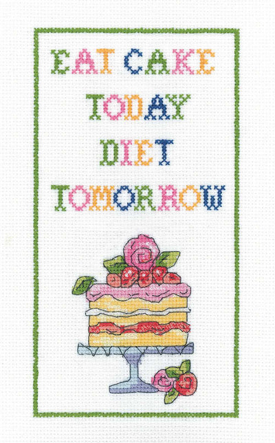 Diet Tomorrow  Cross Stitch Kit Heritage Crafts