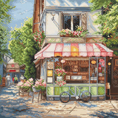 Corner Shop Cross Stitch Kit - Letitstitch