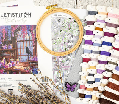 Raven's Library Cross Stitch Kit - Letitstitch