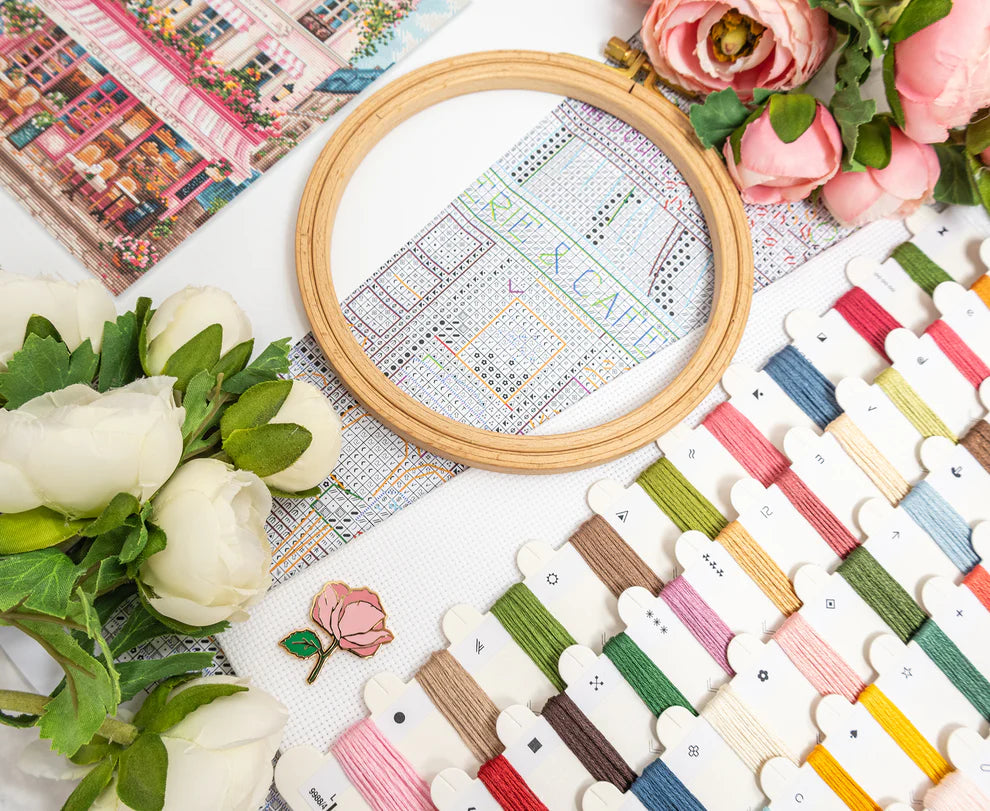 Sweet Parisian Street Cross Stitch Kit - Letitstitch