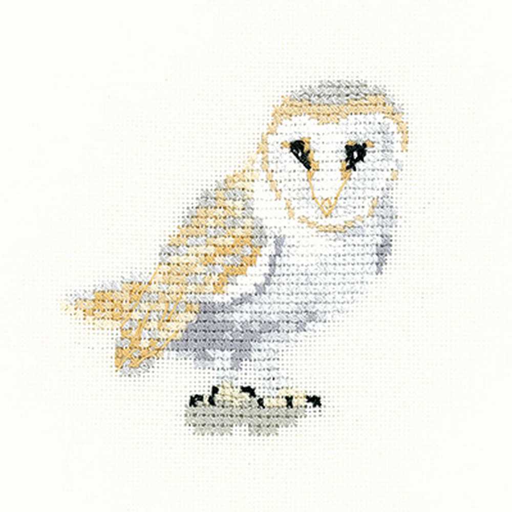 Barn owl   Cross Stitch Kit Heritage Crafts