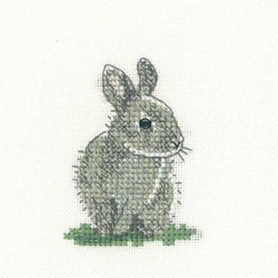 Baby Rabbit   Cross Stitch Kit Heritage Crafts