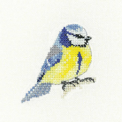 Blue Tit  Little Friends  Cross Stitch Kit Heritage Crafts