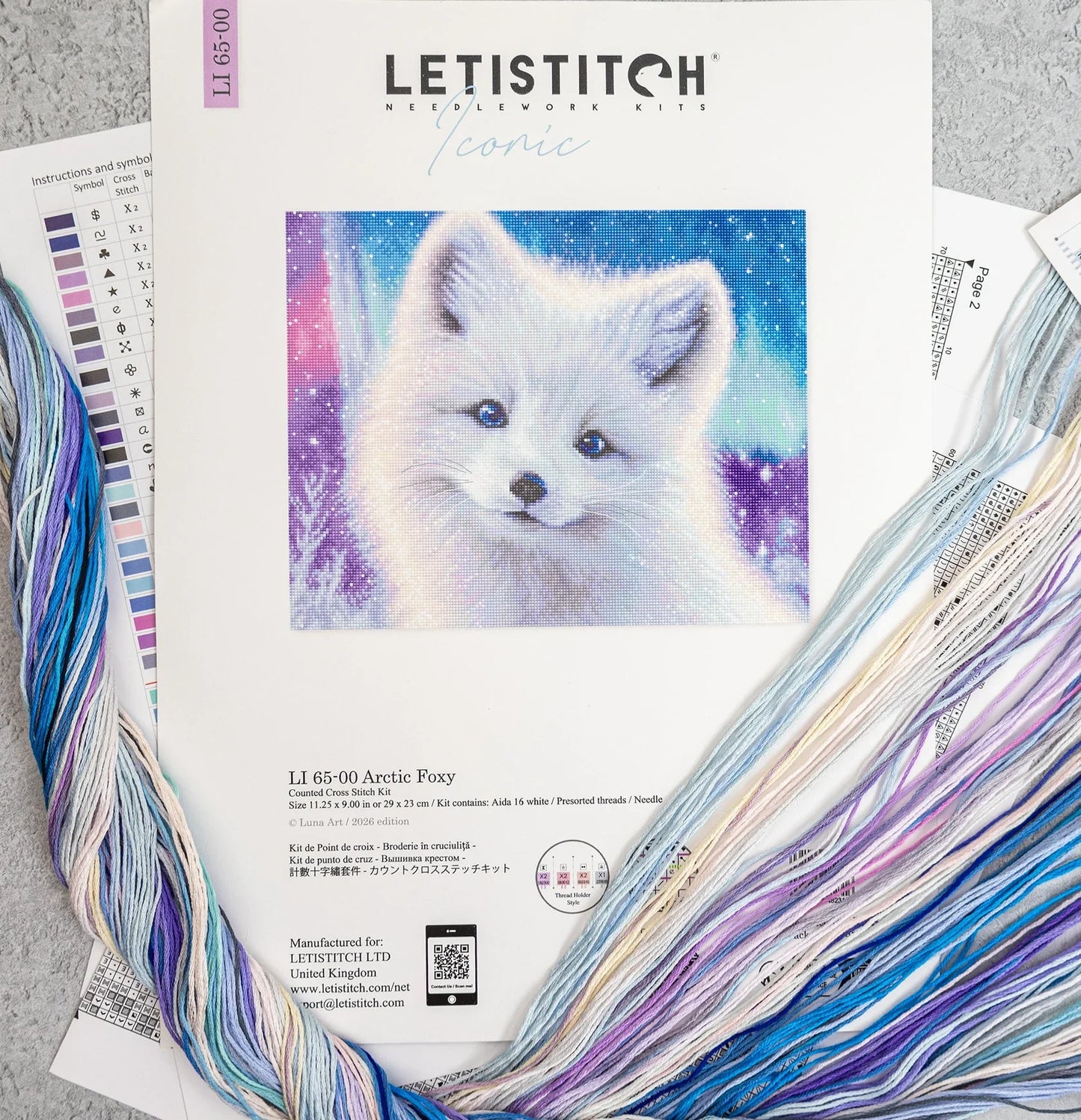 Arctic Foxy Cross Stitch Kit - Letitstitch