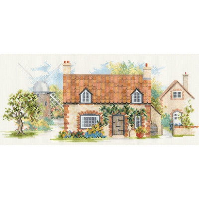 The Lanes ~ Old Mill Lane Cross Stitch Kit by Derwentwater Designs
