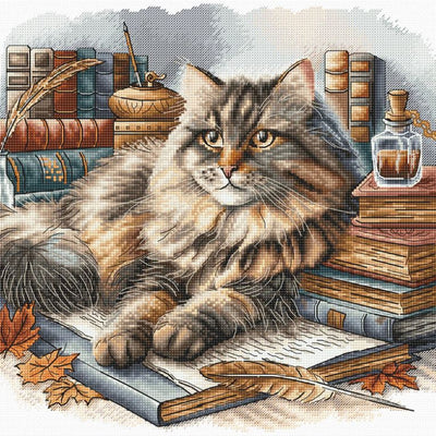 The Wise Cat Cross Stitch Kit ~ AVA Stitch