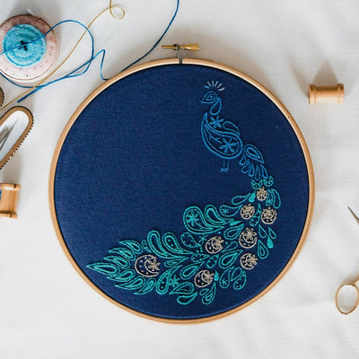 Peacock Kit ~ Paraffle Embroidery