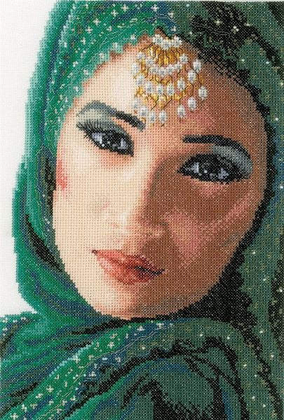 Culture Eastern Beauty Cross Stitch Kit ~ Lanarte SALE