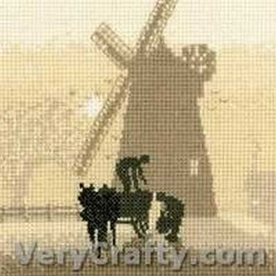 Windmill Silhouettes Cross Stitch Kit Heritage Crafts