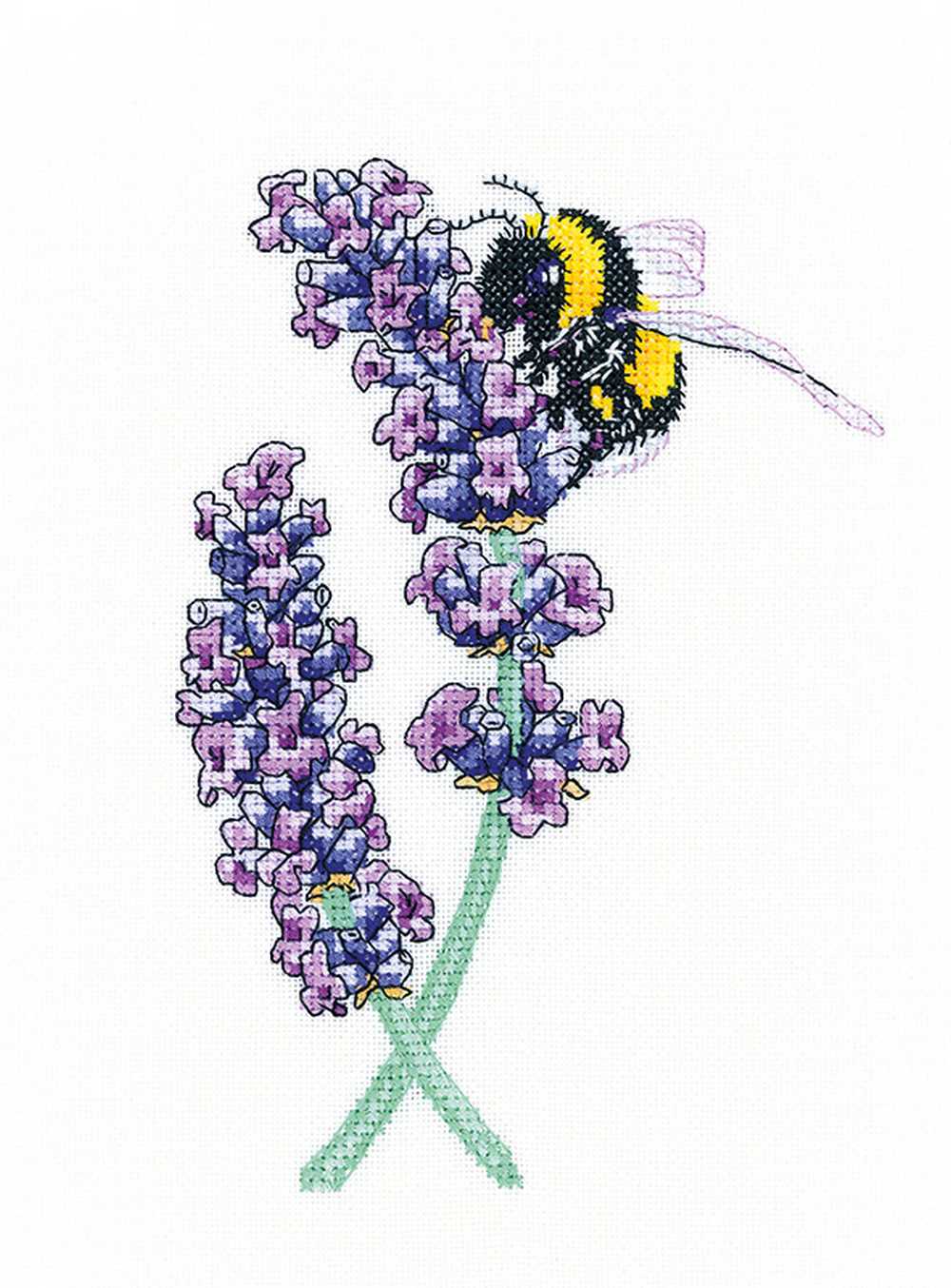 Lavender Bee  Cross Stitch Kit Heritage Crafts