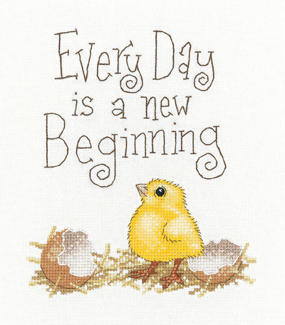 A New Beginning Cross Stitch Kit Heritage Crafts SALE