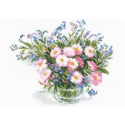Riolis Cross Stitch Kit - Gentle Daisies