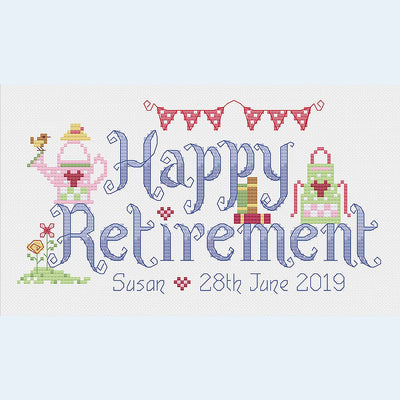 Nia Cross Stitch - Happy Retirement Cross Stitch Kit