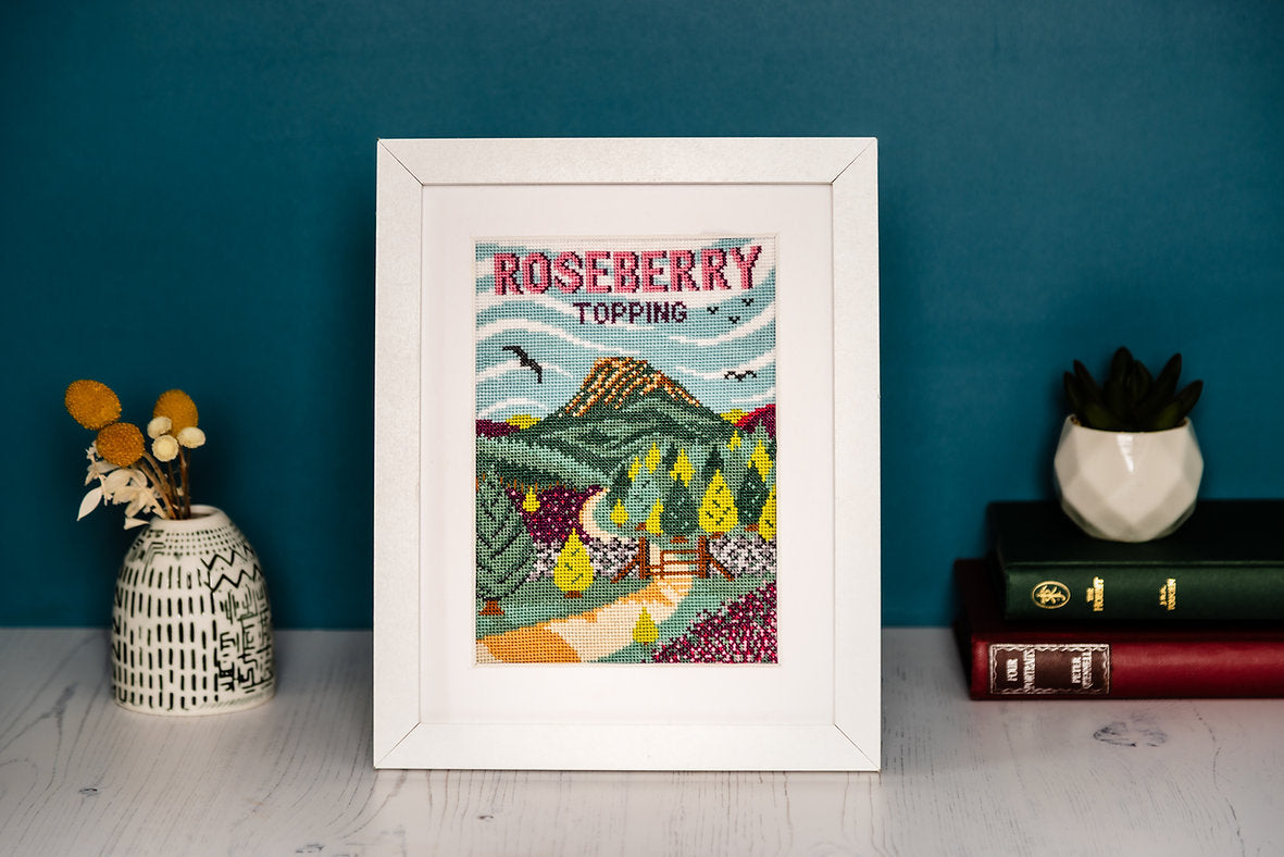 Summer at Roseberry Topping Cross Stitch Kit - Trouvaille Stitch Kits