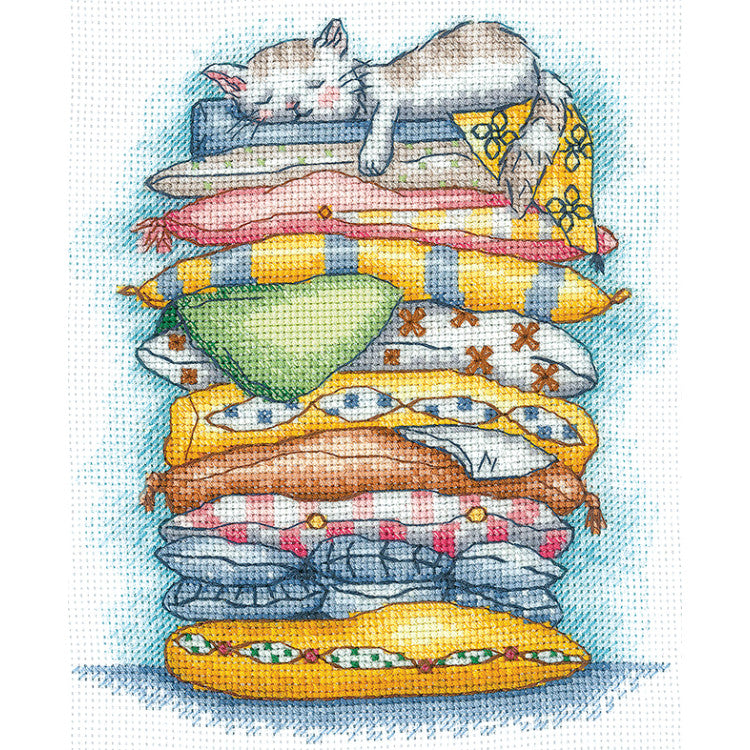 The Cat is Resting Cross Stitch Kit - Andriana