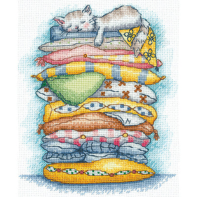 The Cat is Resting Cross Stitch Kit - Andriana