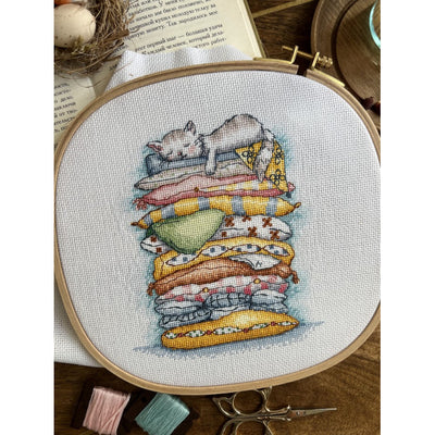 The Cat is Resting Cross Stitch Kit - Andriana