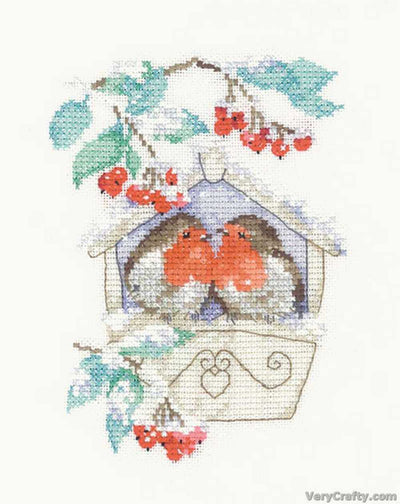 Hideaway Friend Cross Stitch Kit Heritage Crafts