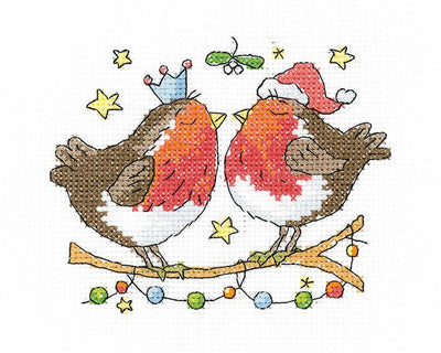 Christmas Kiss Cross Stitch Kit Heritage Crafts